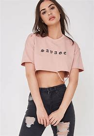 Image result for Pink and White Crop Top