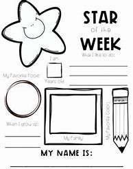 Image result for Star of the Week Template