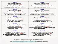 Image result for Scavenger Hunt Riddles for Kids with Answers