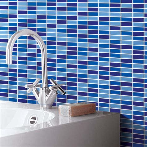 Crystal Glass Tile Brick Strip Kitchen Backsplash Tiles Bathroom Wall  