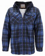 Image result for Hooded Flannel Jacket with Zipper