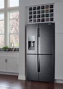 Image result for counter depth fridge black stainless steel