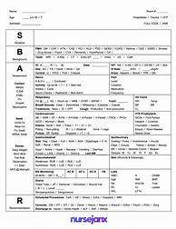 Image result for Sbar Nurse Report Sheet