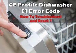 Image result for GE Profile Dishwasher Reset