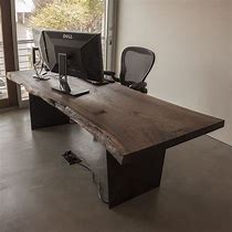 Image result for Live Edge Wood Desk