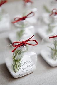 Image result for Christmas Wedding Favours