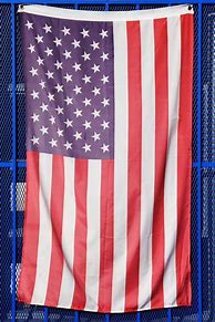 Image result for Waving American Flag Hanging On a Pole