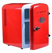 Image result for Small Red Retro Refrigerator