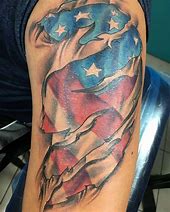 Image result for American Flag Ripped Tattoo