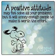 Image result for Snoopy Think Positive