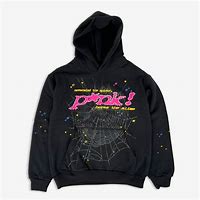 Image result for Black Hoodie with Pink Logo