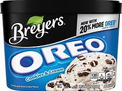 Image result for Breyers Chocolate Oreo Ice Cream