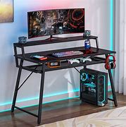 Image result for Gaming Desk with Storage Drawers