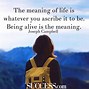 Image result for What Is the Meaning of Life Quotes