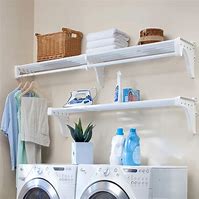 Image result for Laundry Room Shelf with Drying Rod