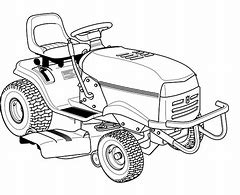 Image result for Lawn Mower Tractor Drawings