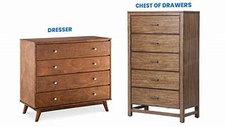 Image result for Dresser vs Chest of Drawers