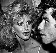 Image result for Olivia Newton John and Travolta On a Motorcycle