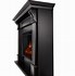 Image result for Distressed Black Electric Fireplace