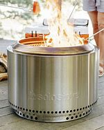 Image result for Solo Stove Yukon 27 In Round Wood-Burning Fire Pit Silver - Patio Accessories/Heating At Academy Sports