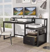 Image result for Computer Desk with Storage Hutch