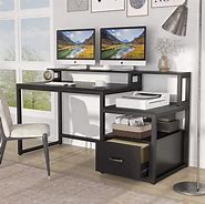 Image result for Desk with Middle Drawer