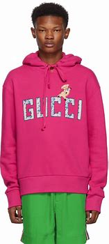 Image result for Pink Gucci Hoodie Crop Top