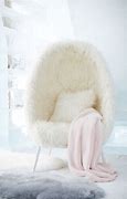 Image result for White Fluffy Desk Chair