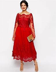 Image result for Red Long Sleeve Formal Dress