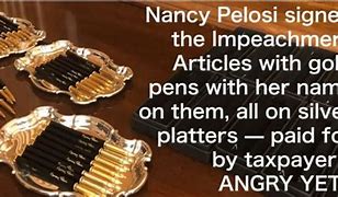 Image result for Impeachment Pens Shaped Like Bullets