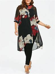Image result for chiffon tunic tops plus size