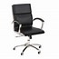 Image result for Black Leather Wood Office Chair