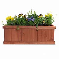 Image result for Wood Planter Box with Liner