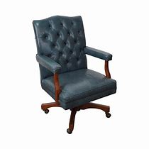 Image result for Blue Leather Desk Chair