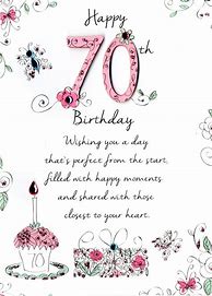 Image result for 70th Birthday Greetings