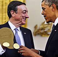 Image result for Mario Draghi Obama
