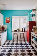 Image result for Red Retro Kitchen Curtains