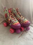 Image result for Jojo Siwa Roller Derby Quad Rainbow Colored Roller Skates For Girls - Adjustable By 4 Sizes