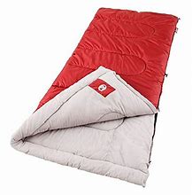 Image result for Ozark Trail 35F Cool Weather Sleeping Bag Size: 33 Inch X 77 Inch, Blue