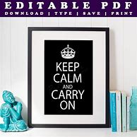 Image result for Keep Calm Editable Template