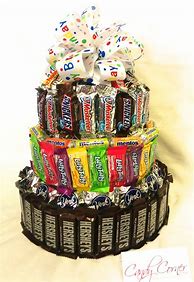 Image result for How to Make a Candy Bar Birthday Cake