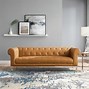 Image result for Tufted Leather Couch