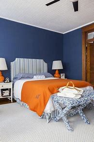 Image result for Orange and Blue Bedroom Ideas