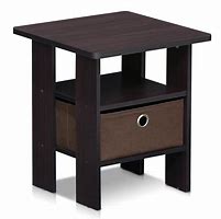 Image result for Andrey End Table With Bin Drawer, Walnut/Dark Brown By Ashley Homestore, Furniture > Living Room > Tables > End Tables. On Sale - 46% Off