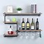 Image result for Seenda Stemware Shelf Stainless Steel Chrome Wine Glass Champagne Stand Kitchen Wine Rack Hanger%2C Size%3A 13.7%224.3%221.9%22%2C Silver