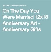 Image result for On The Day You Were Married 12X18 Anniversary Art