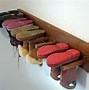 Image result for wood boots racks wall mount