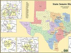 Image result for Texas Senate District Map
