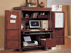 Image result for Armoire PC Desk