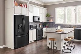 Image result for Small Kitchen with Black Appliances
